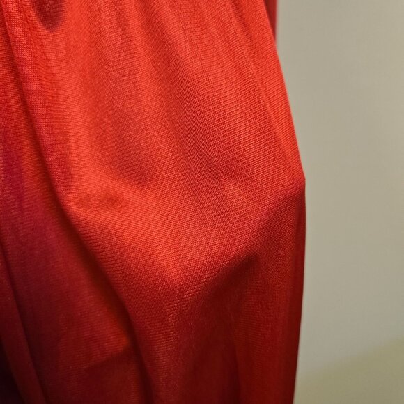 Vintage M Elegant Red Lace Overlay Sleeveless Maxi Gown Coquette Devilcore - Picture 9 of 9